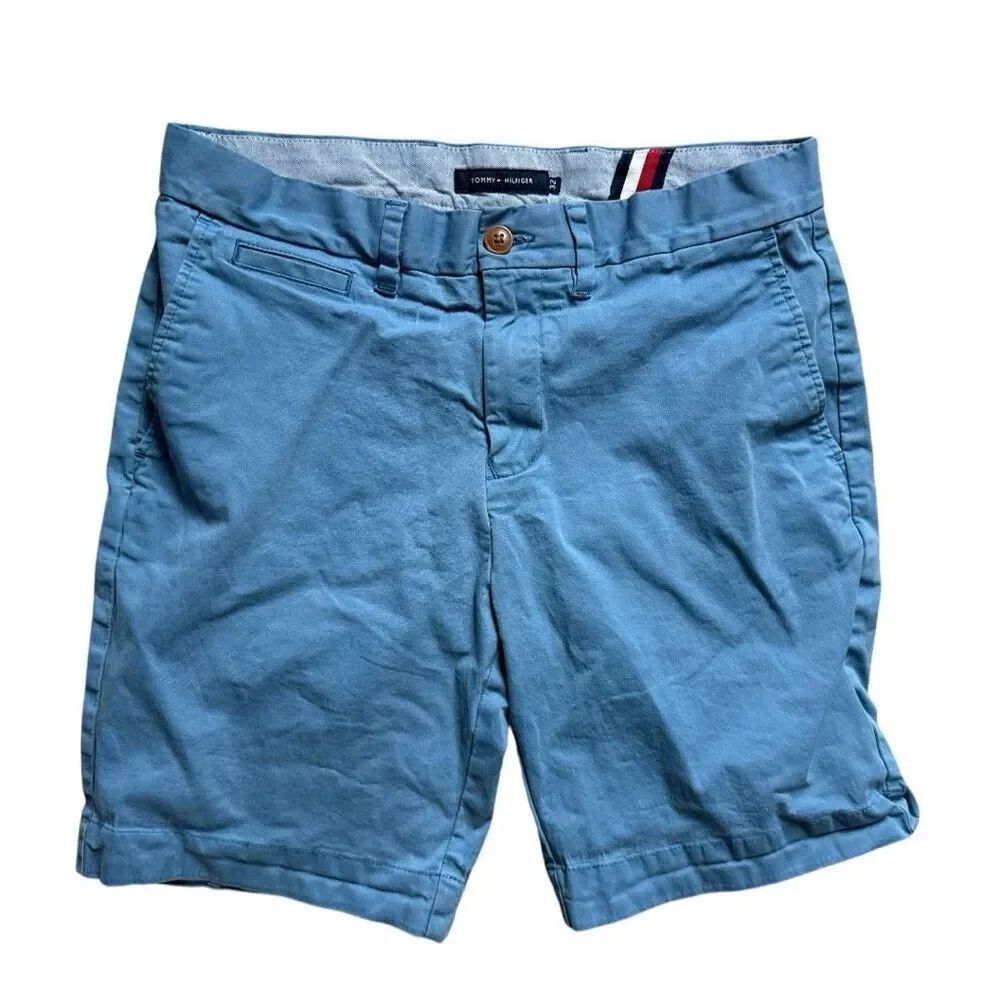 Mens Tommy Hilfiger Blue Everyday Cotton Chino Shorts - Sz 32